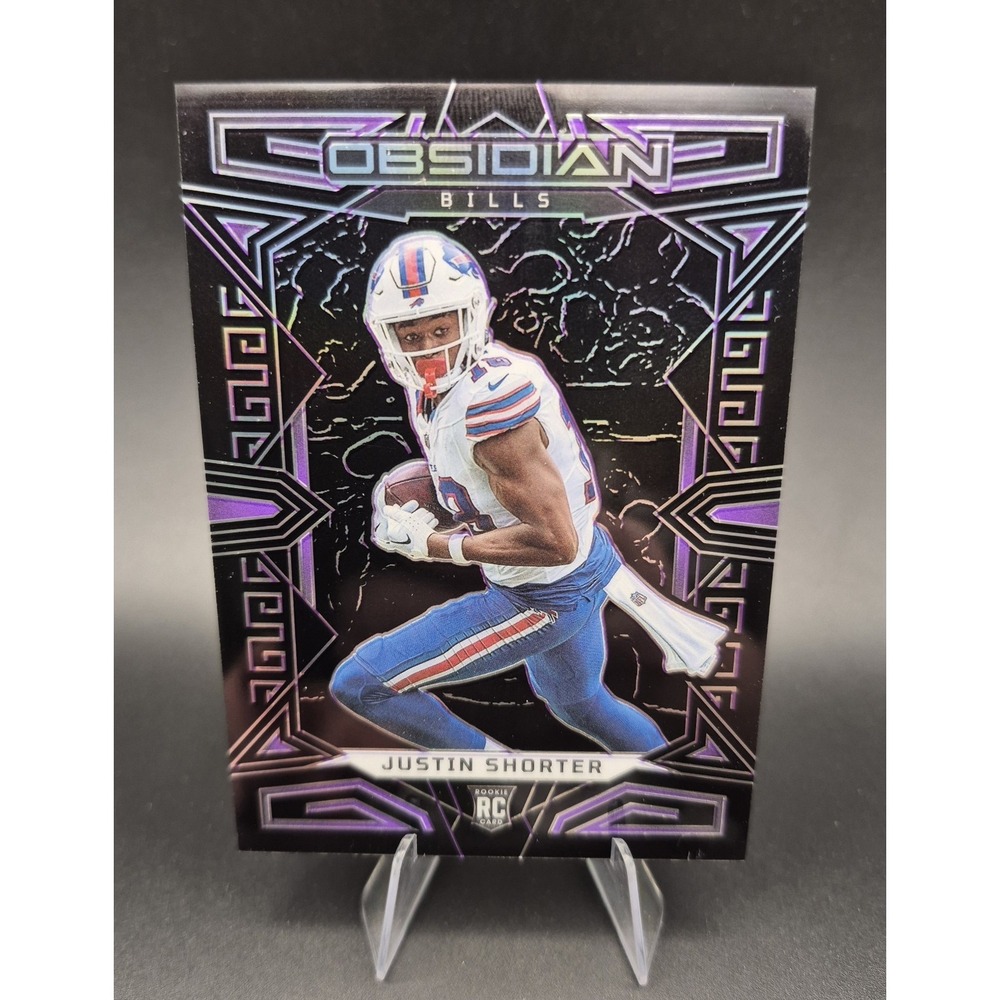 2023 Panini Obsidian Justin Shorter #110 Purple Electric‎ Etch /75 Buffalo Bills